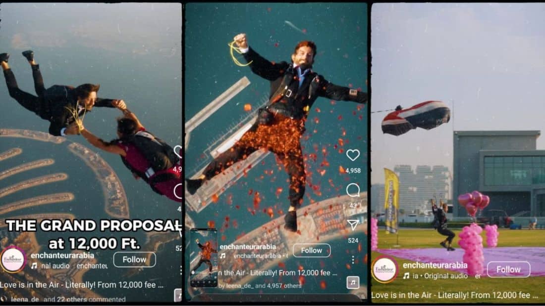 Love is in the Air—Literally! Watch Dubai’s 12,000-ft viral V-Day proposal that’s got the internet swooning