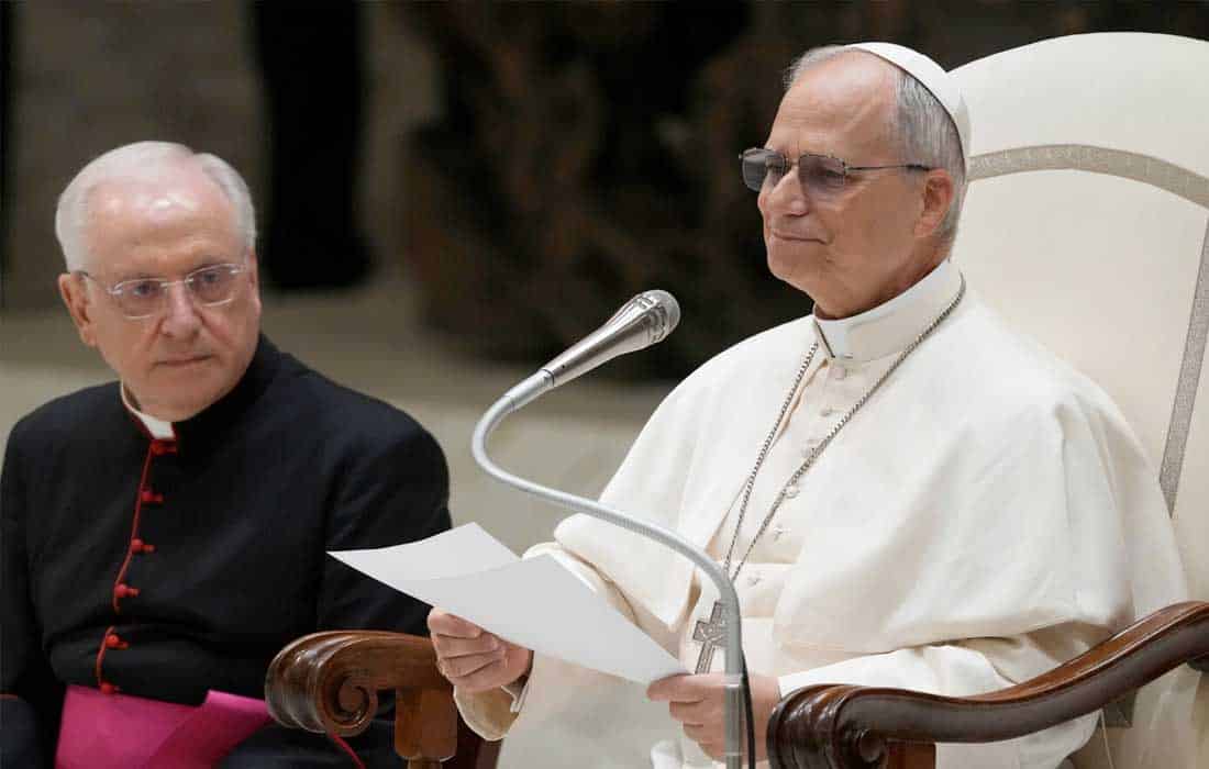Pope Leo XIV addresses global media with peace message