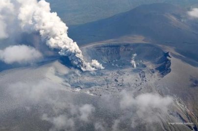 Volcano in Japan erupts, sending ash plume 5,500 metres high